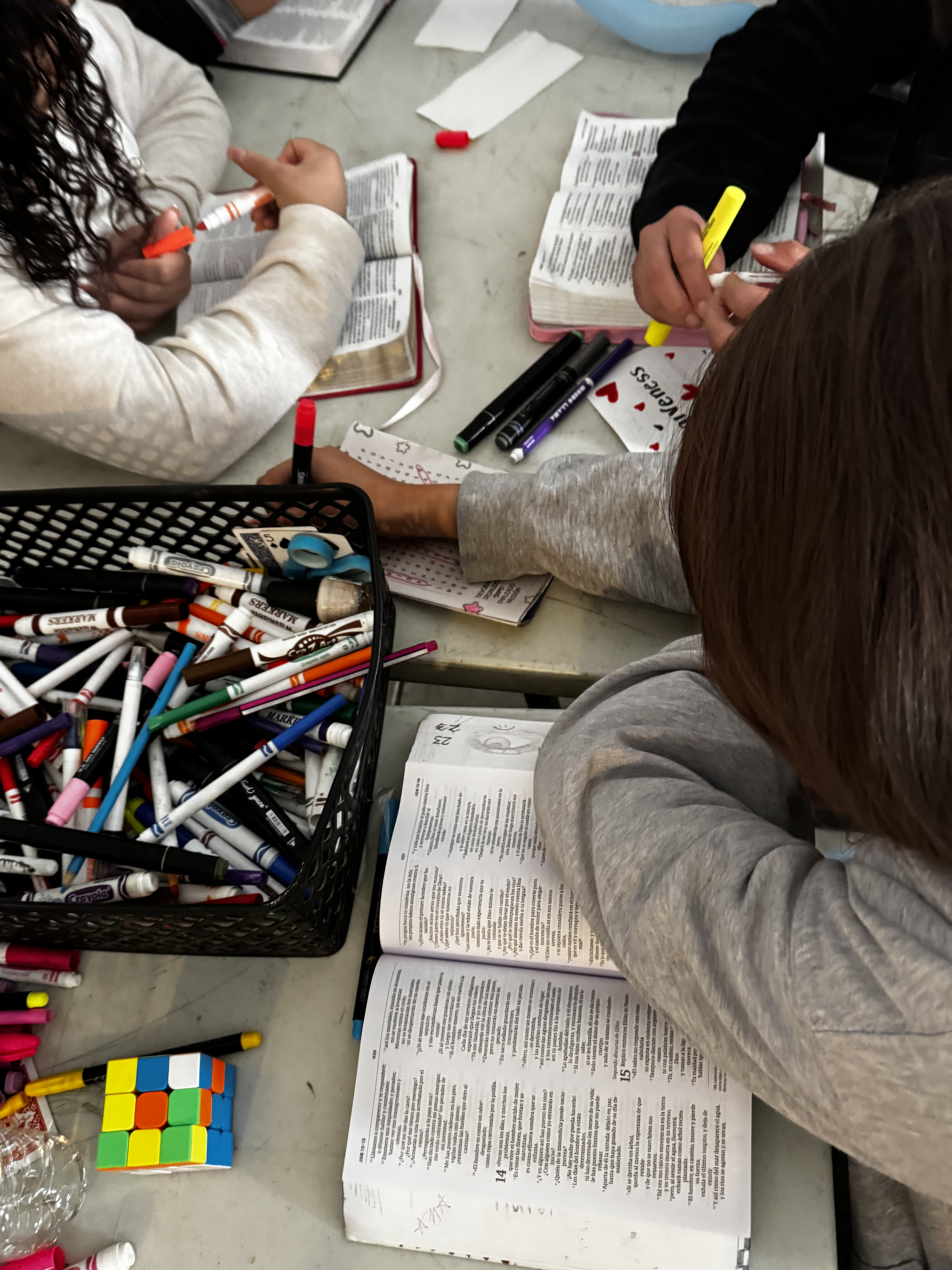 Mission team serving