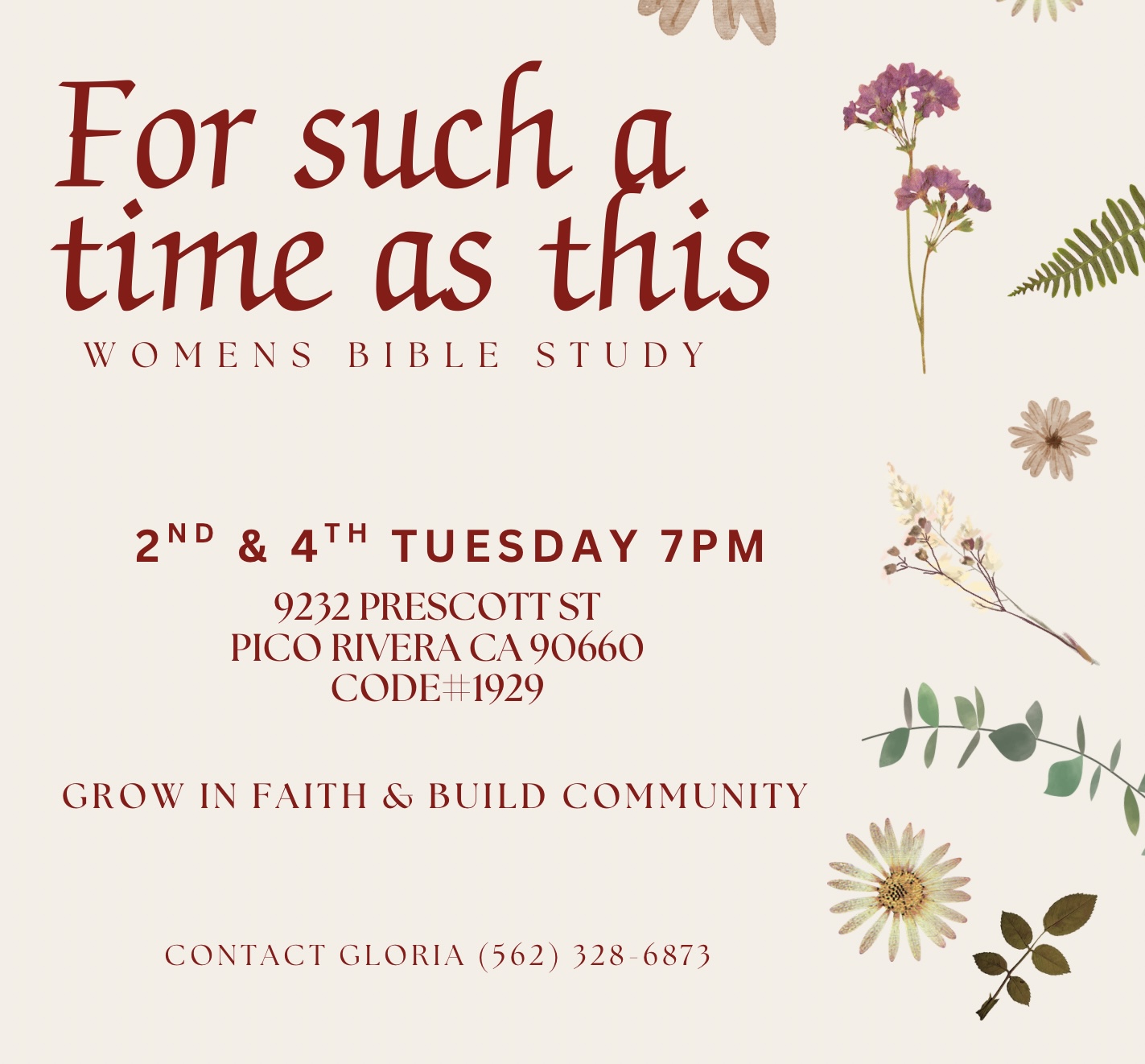 For Such a Time as This - Women's Bible Study